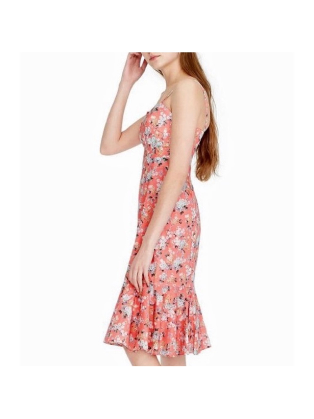 J.Crew Liberty Josephine Floral Ruffle-Hem Midi Dress | Size 8 - Picture 3 of 16
